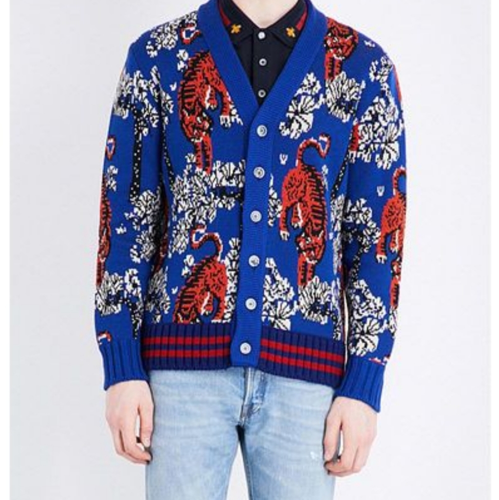 Gucci Bangel Tiger Cardigan / Sweater